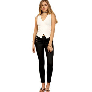 Papaya Women’s Hi-rise 8-button Cotton Skinny Jeans Size 9